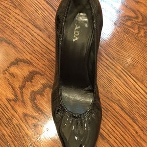 Black Prada heel